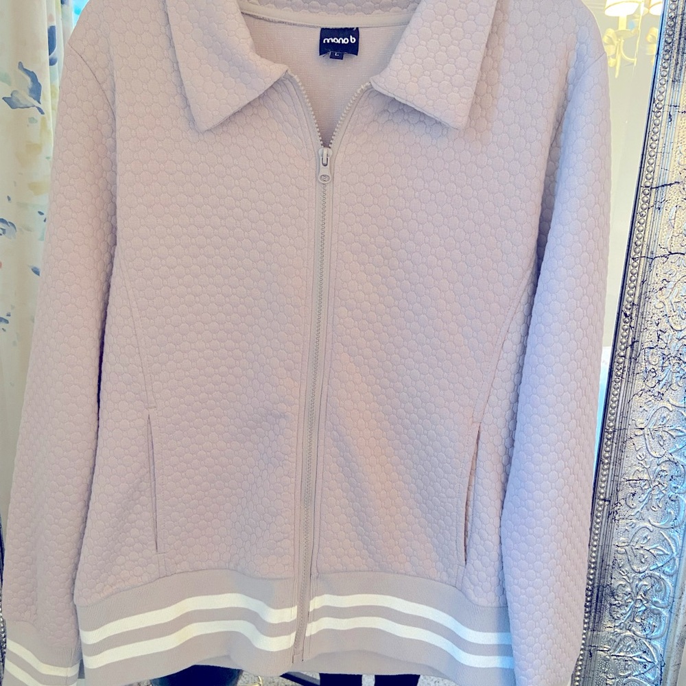 Mono B retro style athletic jacket